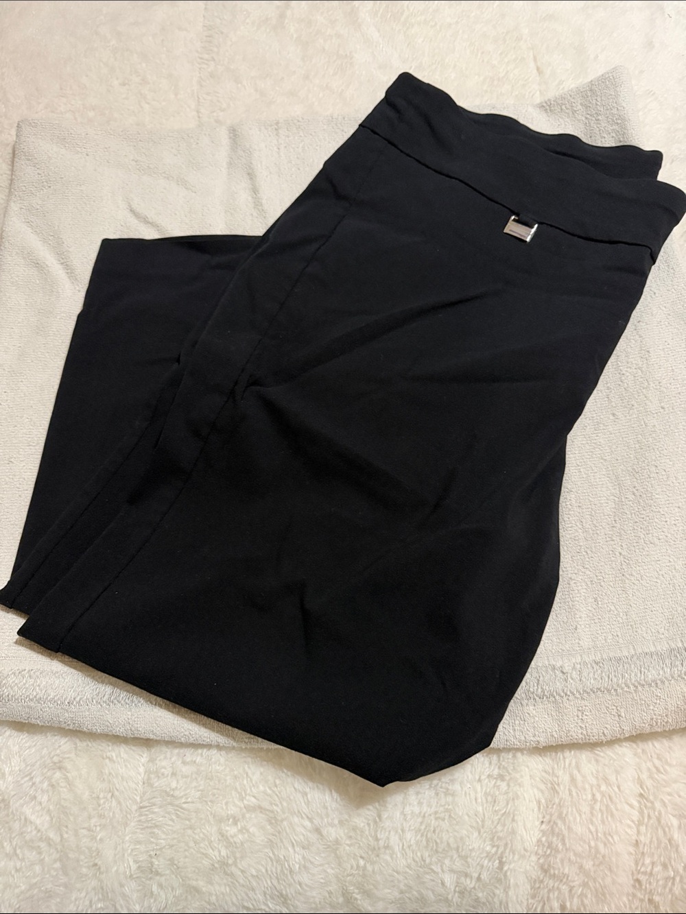 Alfani Black Capris with Waist Accent